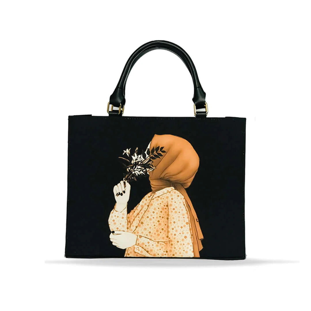 Elegant Grace Tote- Black– Modesty Meets Style