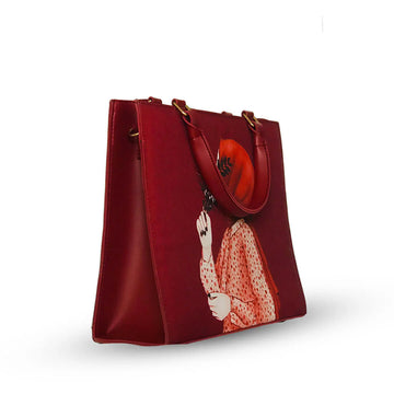 Elegant Grace Tote- Maroon– Modesty Meets Style