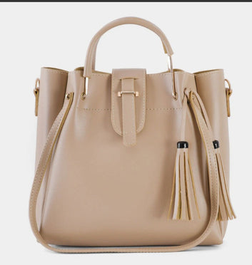 3 in 1 Piece Hand bag For Women-Beige